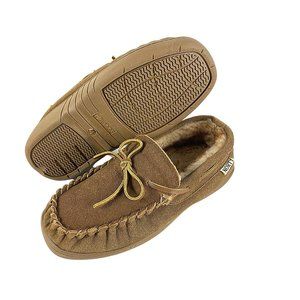Norty Suede Leather Moccasin Slippers